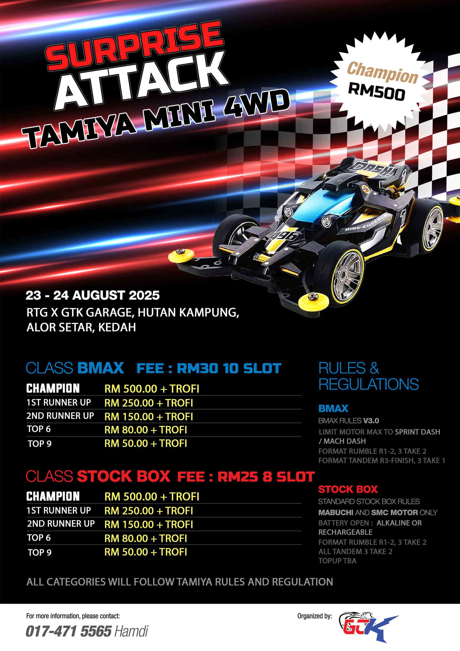 Surprise Attack StockBox Challenge Mini 4WD 2025 Poster