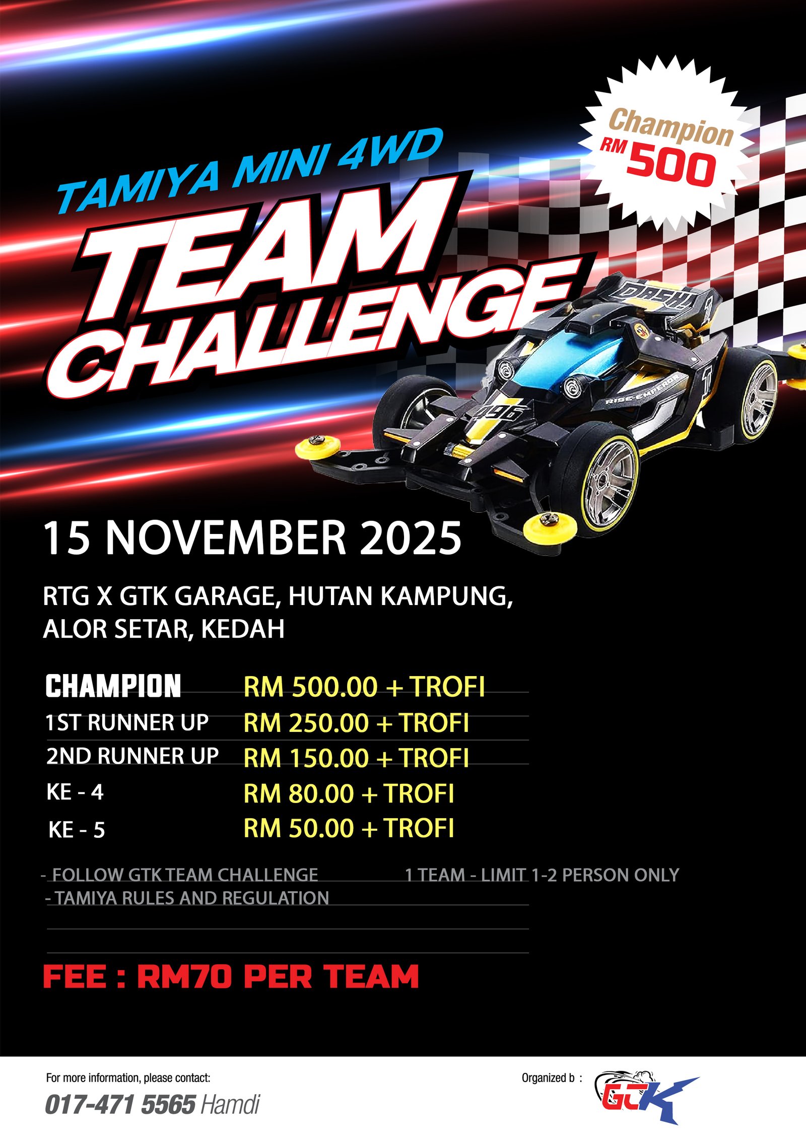 GTK TEAM CHALLENGE MINI 4WD 2025 Poster