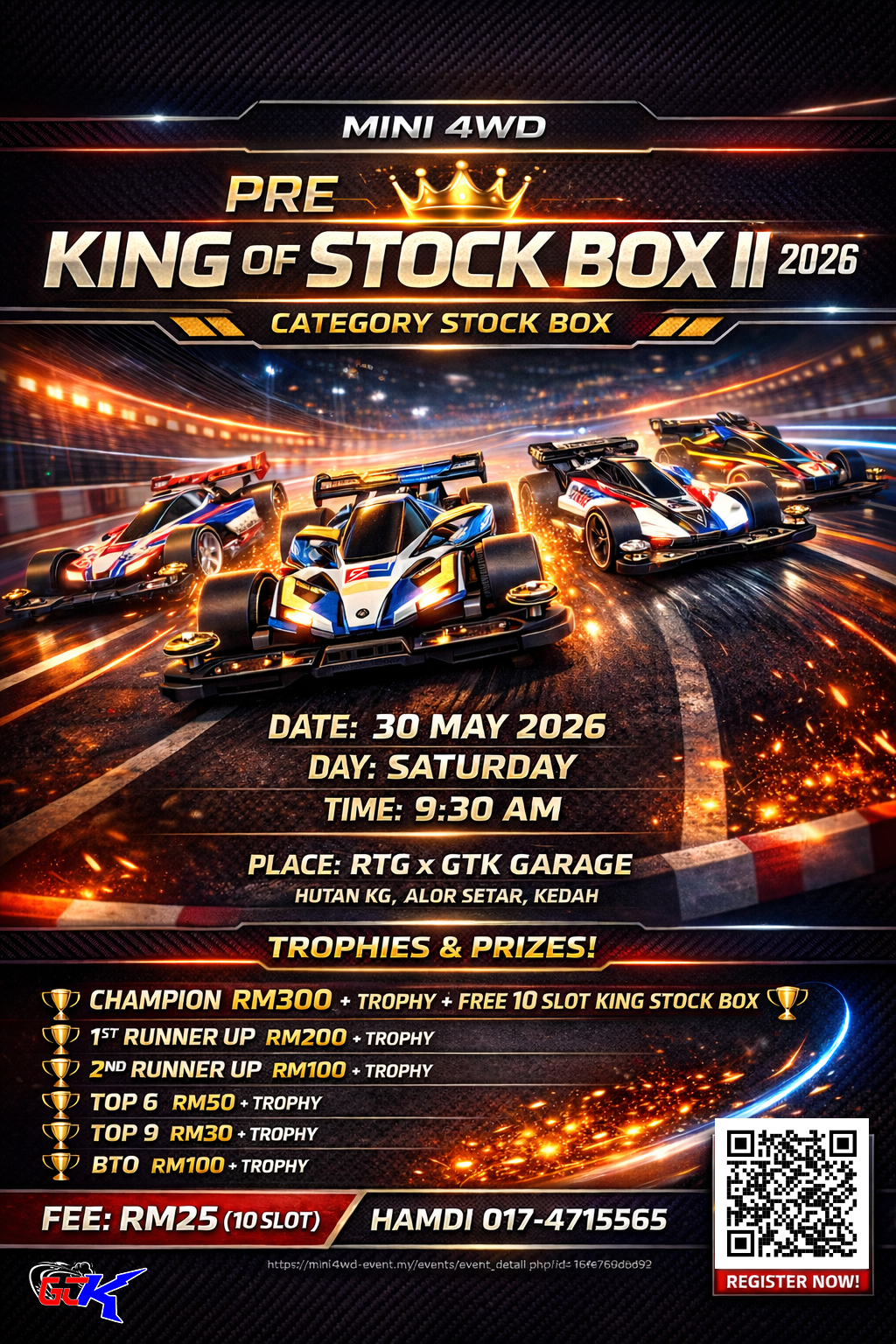Pertandingan Tamiya Mini 4WD Pre King of Stock Box II 2026 Poster